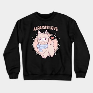 alpacas love Crewneck Sweatshirt